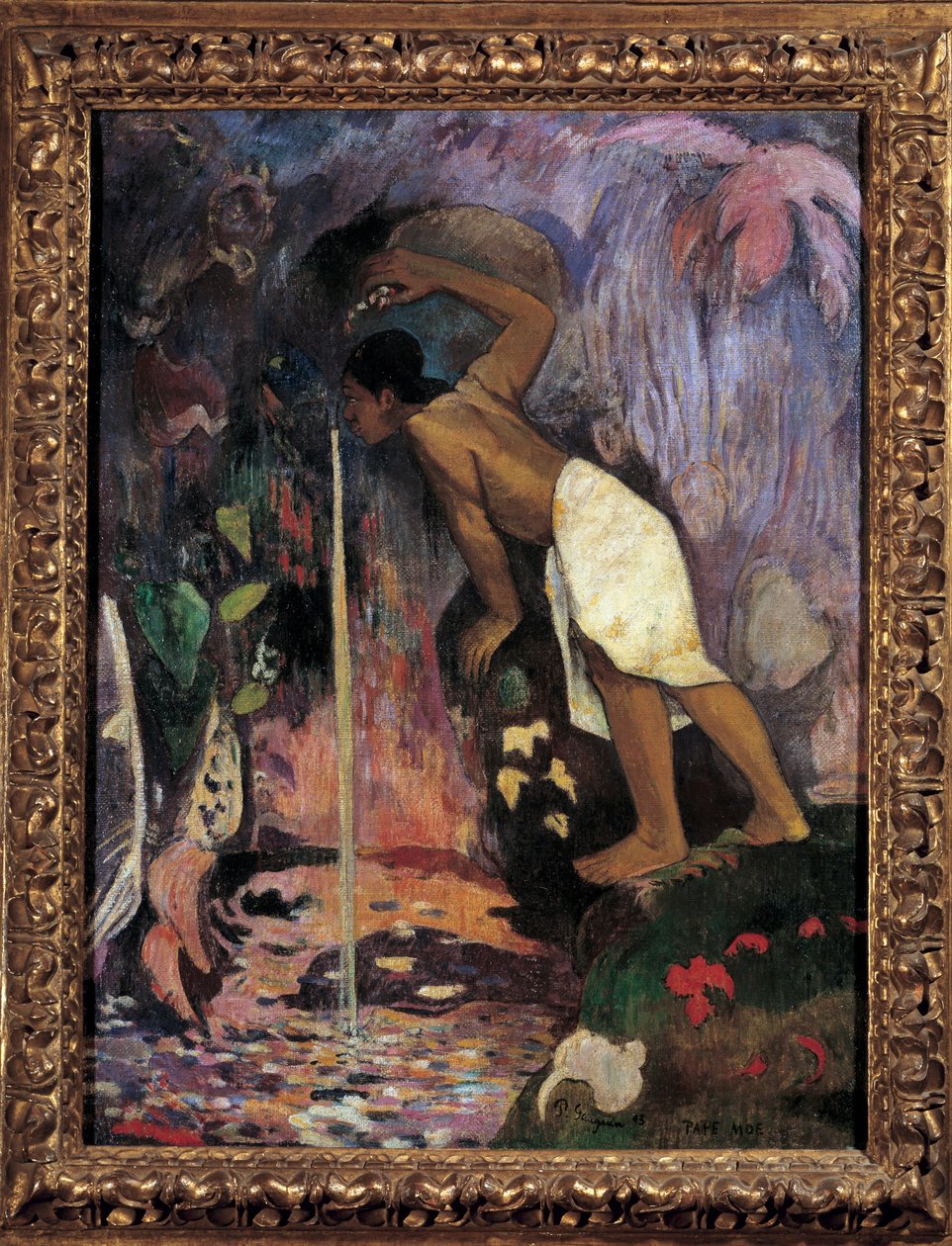 A titokzatos víz (Papa Moe) Paul Gauguin (1848-1903) festménye 1893 Magángyűjtemény. alkotó: Paul Gauguin