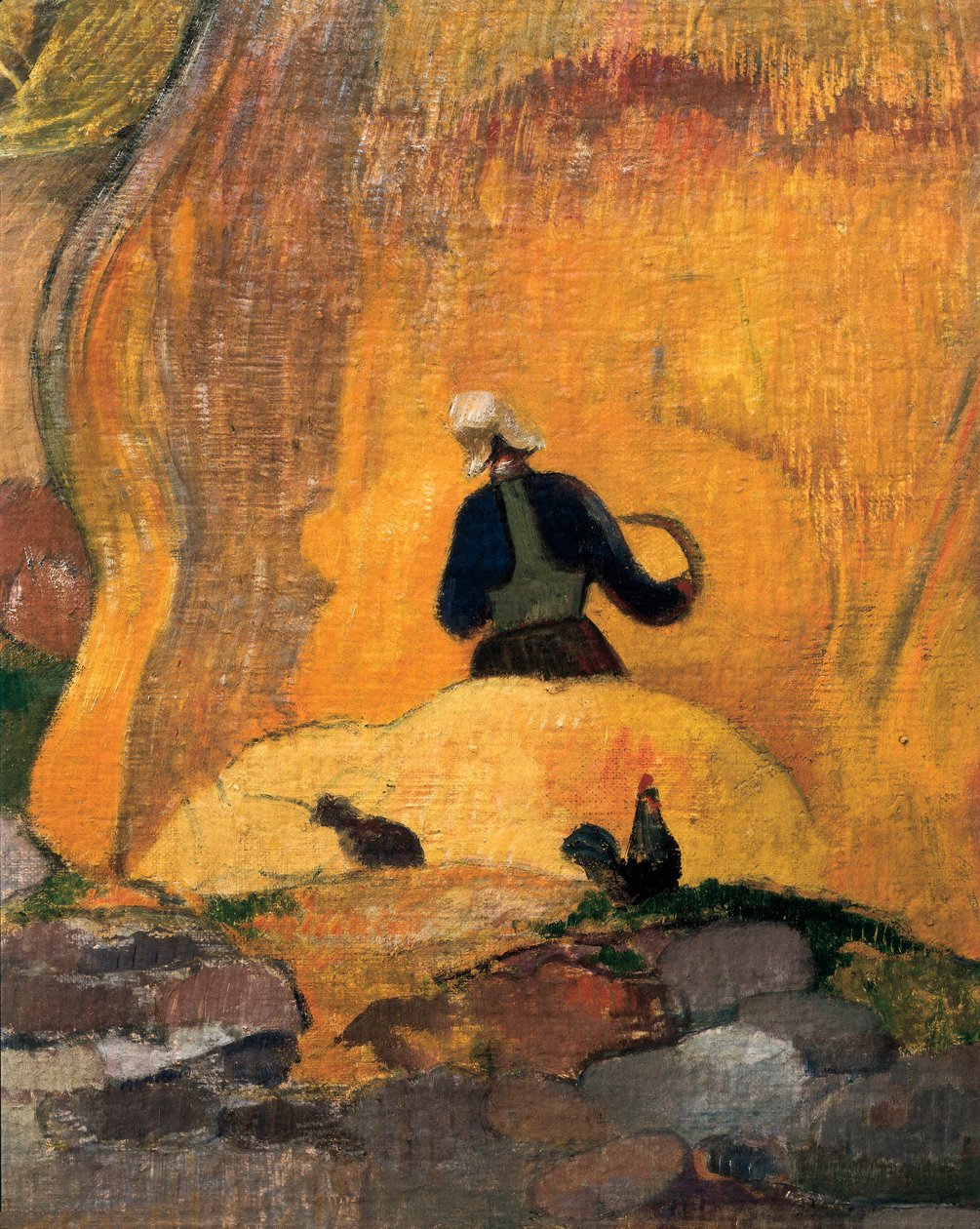 A sárga malomkövek vagy A szőke szüret (részlet) 1889 (olaj, vászon) alkotó: Paul Gauguin