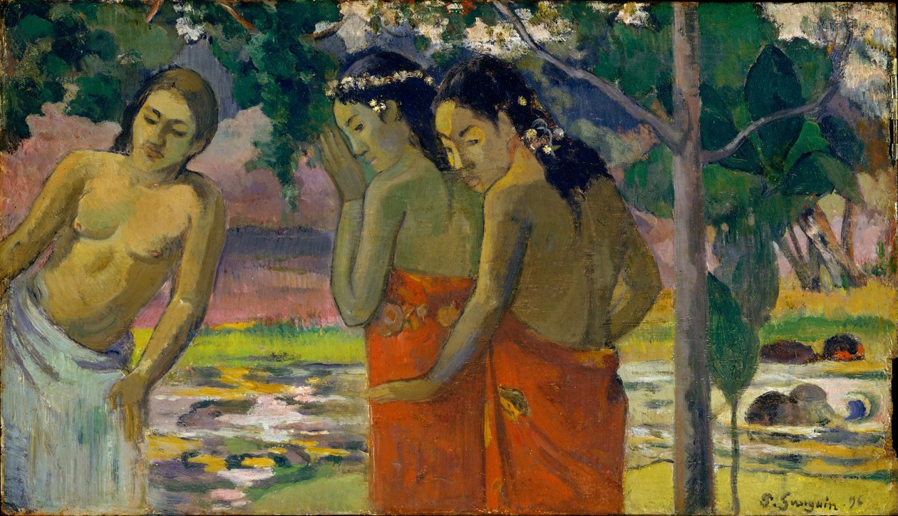 Három tahiti nő, 1896 alkotó: Paul Gauguin