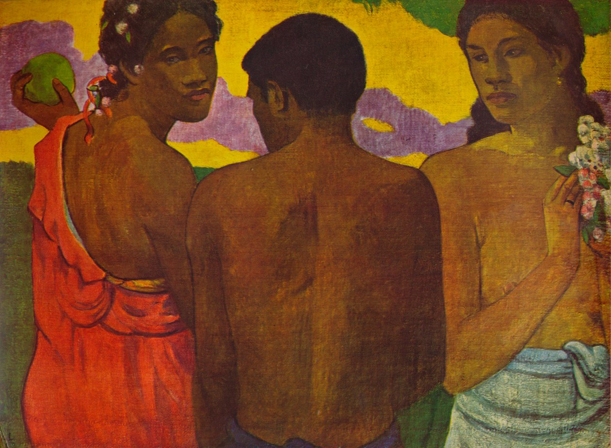 Három tahiti, 1899 1935 alkotó: Paul Gauguin