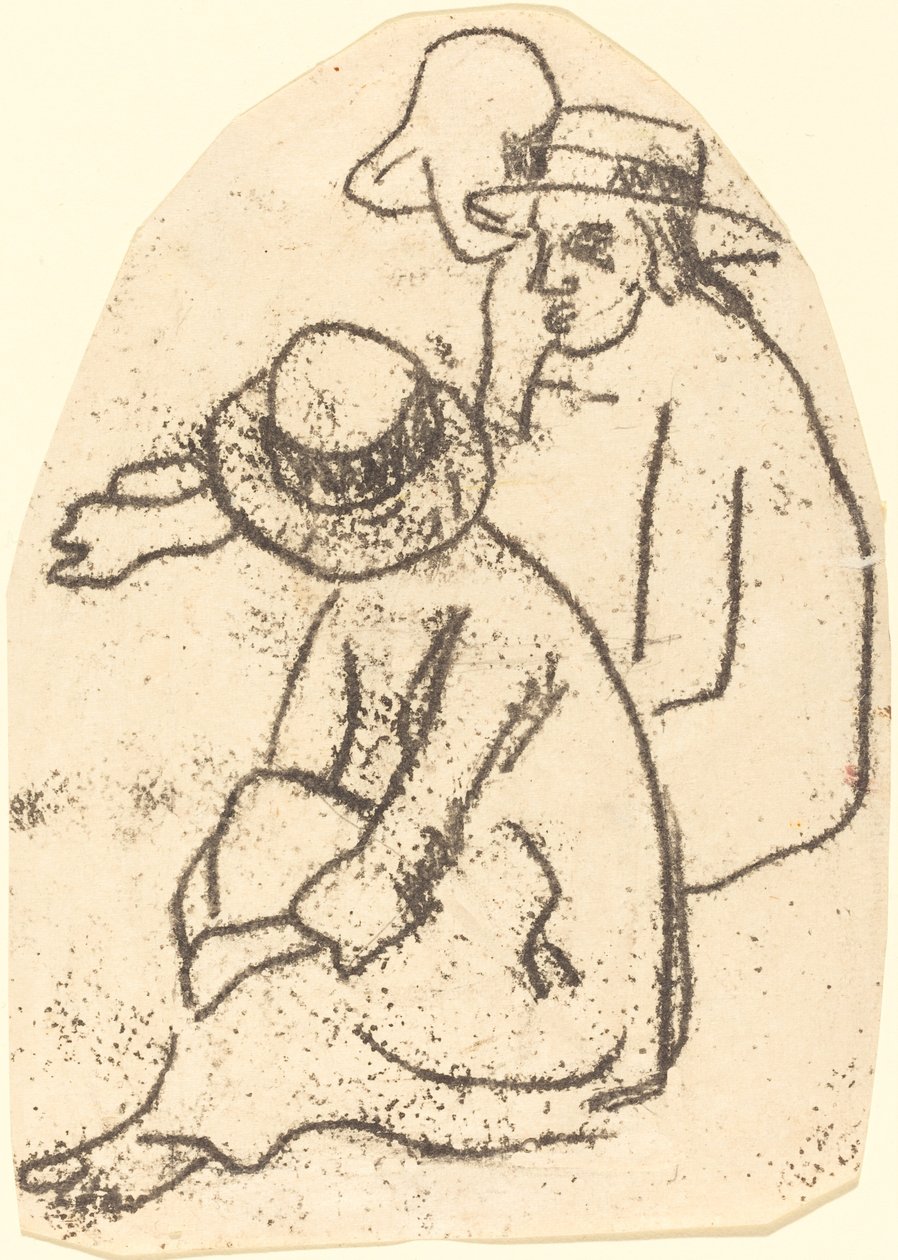 Három tahiti tanulmány a Szeretet Nővérének, 18991902. alkotó: Paul Gauguin