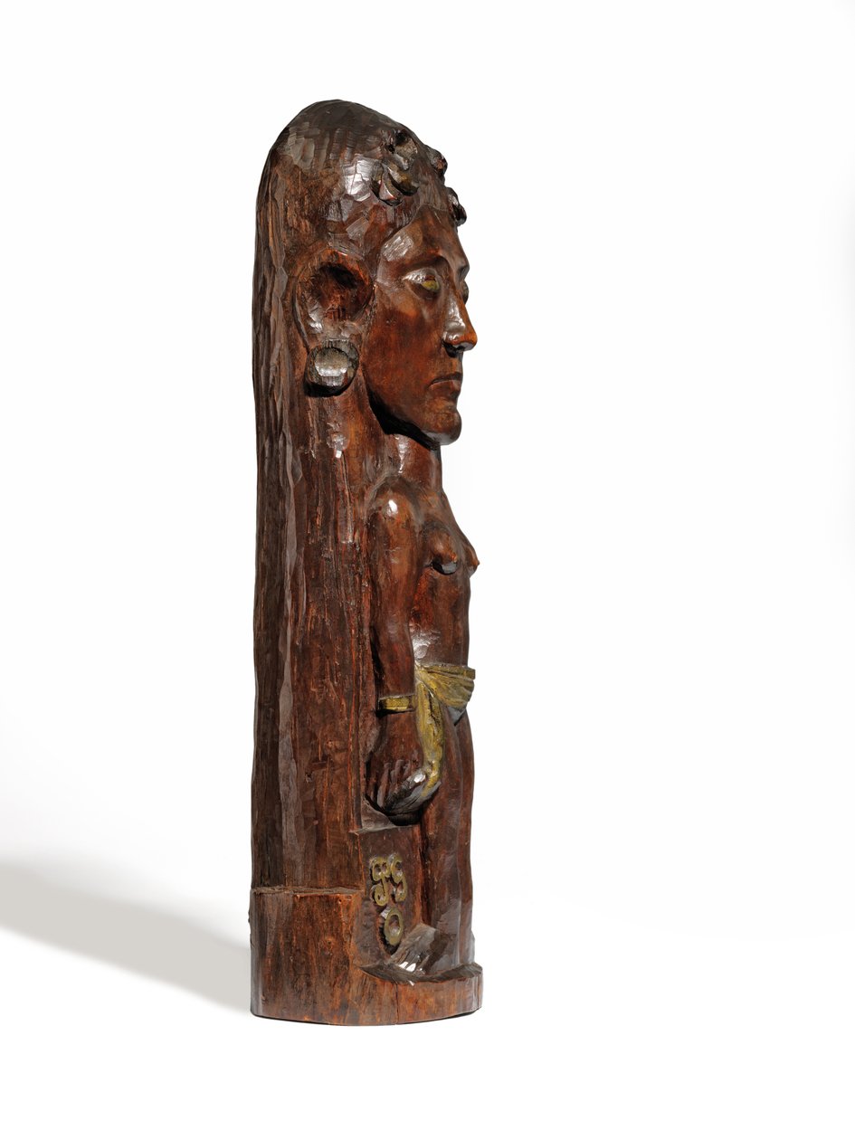 Thérèse, c.1902-3 (faragott mirofa, aranyozás és rézszögek) (lásd még: 2835560-1) alkotó: Paul Gauguin