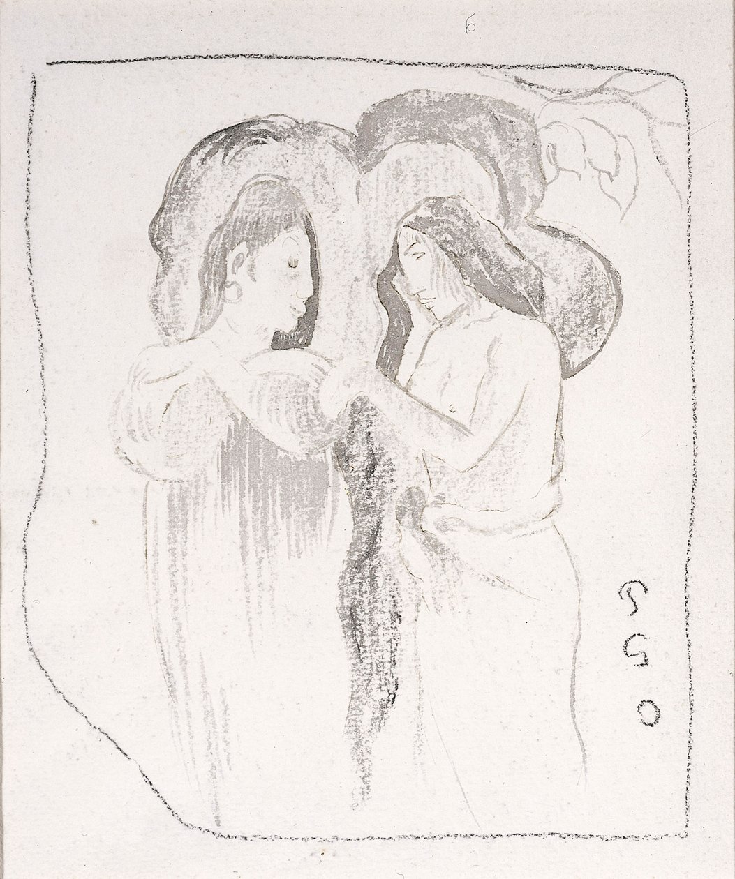 Két tahiti nő, 1894 körül alkotó: Paul Gauguin