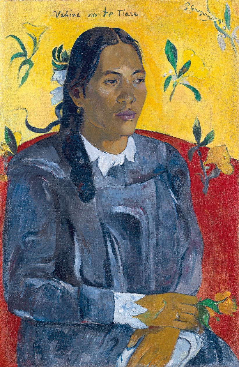 Nő a virág Nő virággal. alkotó: Paul Gauguin