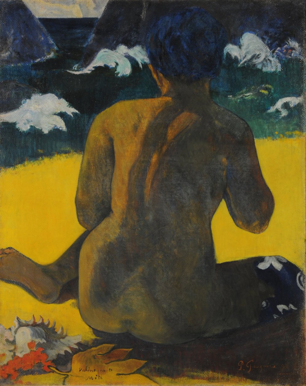 Nő az álom Nő a tengerparton. alkotó: Paul Gauguin