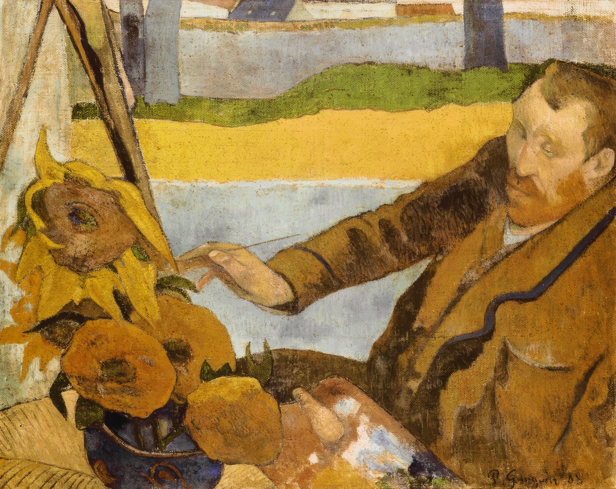 Vincent van Gogh, Sonnenblumen köszörülés alkotó: Paul Gauguin