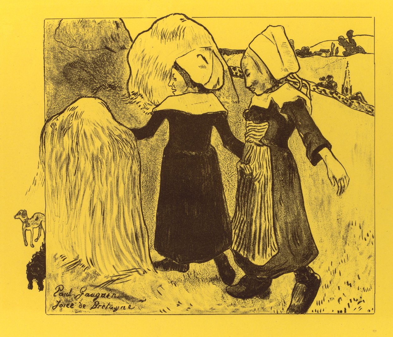 Volpini szvit: Brittany örömei Brittany örömei, 1889. alkotó: Paul Gauguin