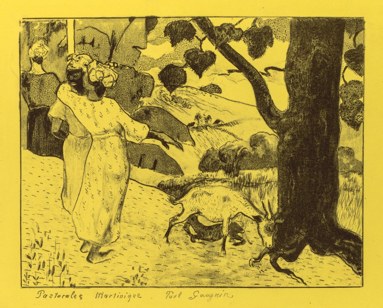 Volpini-szvit: Martinique Pastoral Pastorales Martinique, 1889. alkotó: Paul Gauguin