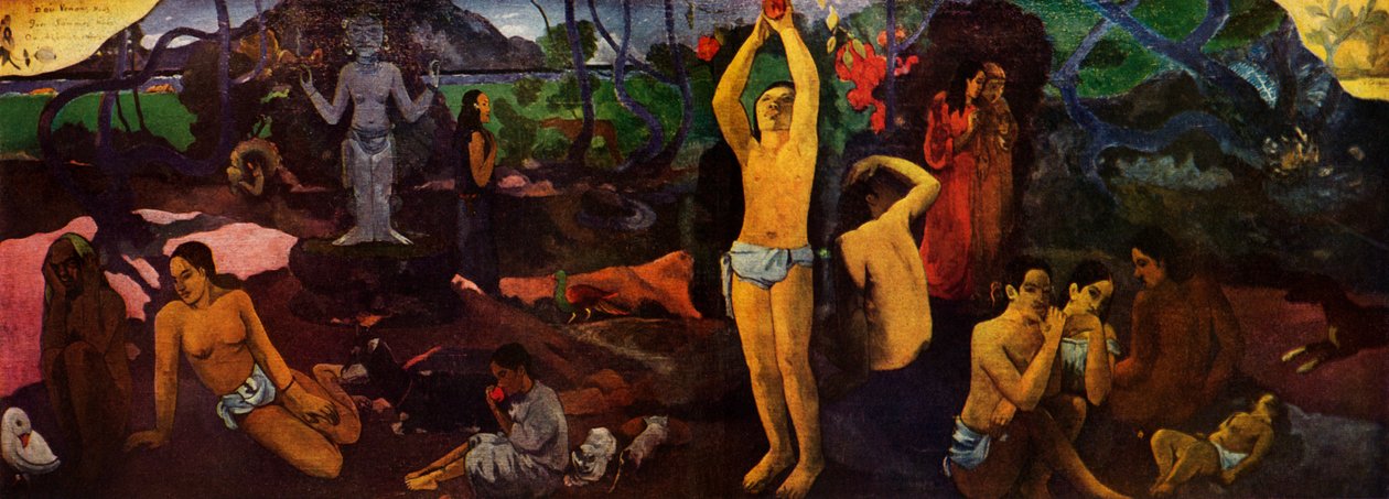 Honnan jövünk - mik vagyunk - hová megyünk, 1936 alkotó: Paul Gauguin