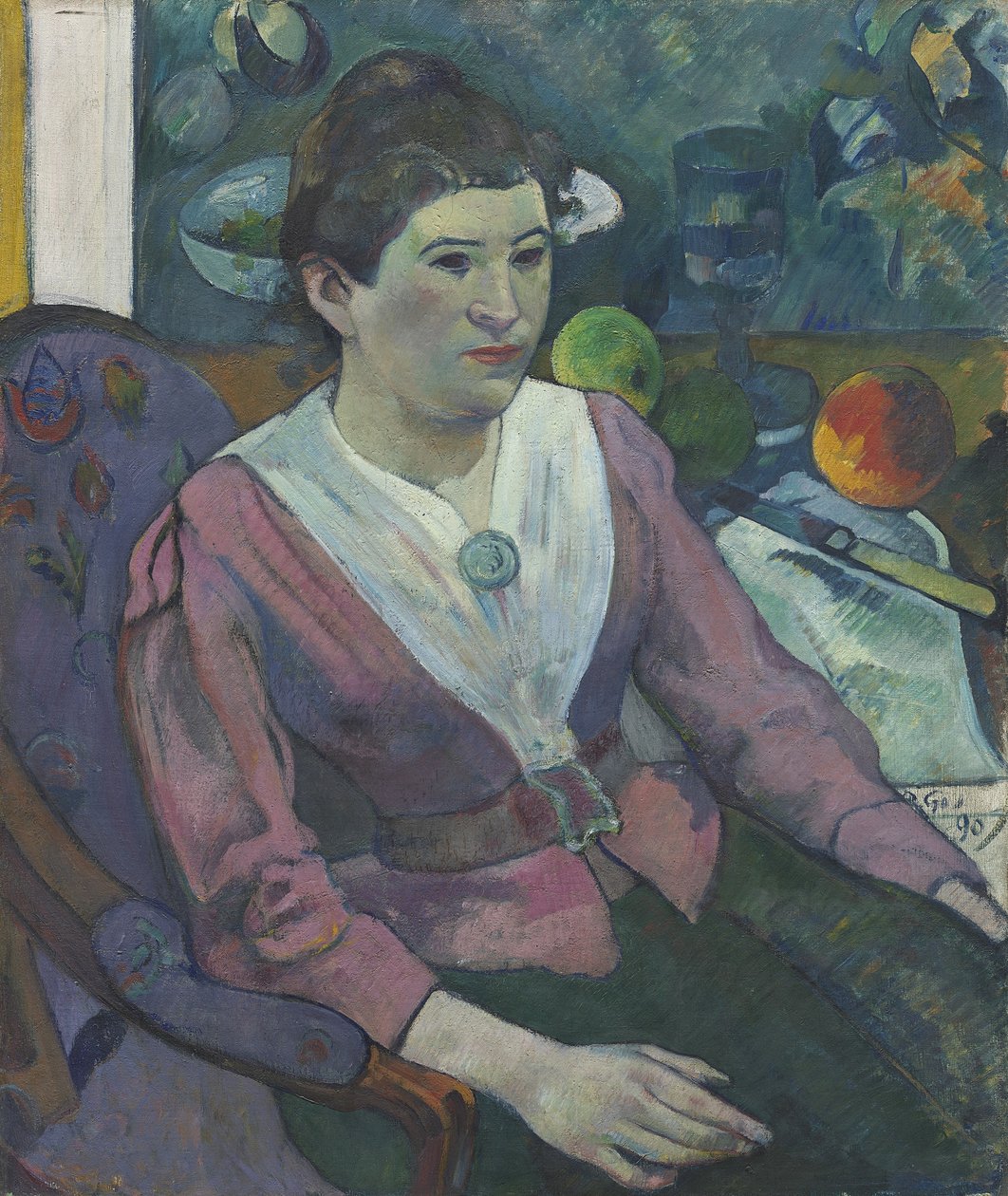 Cézanne: Nő egy csendélet előtt alkotó: Paul Gauguin