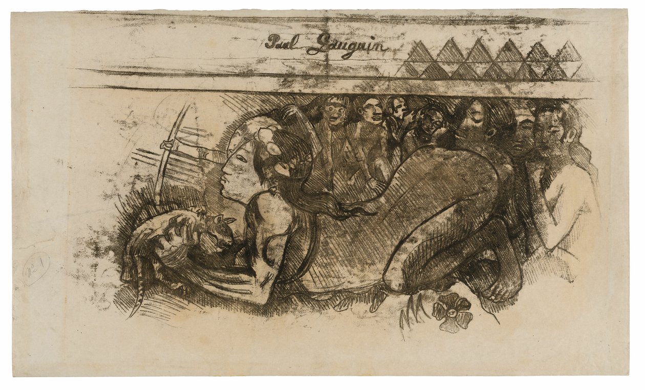 Nő egy macskával alkotó: Paul Gauguin