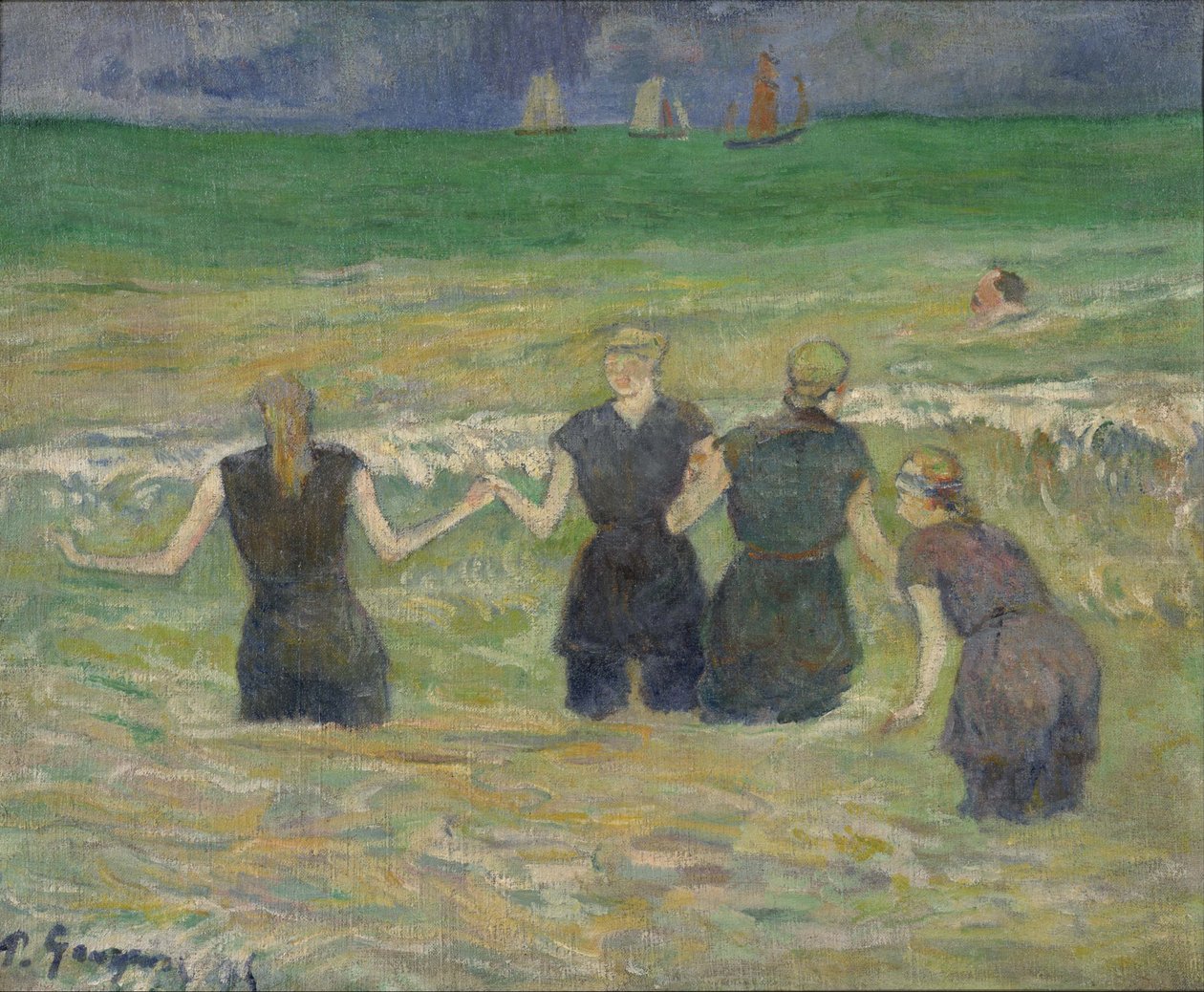 Nők fürdőzése alkotó: Paul Gauguin