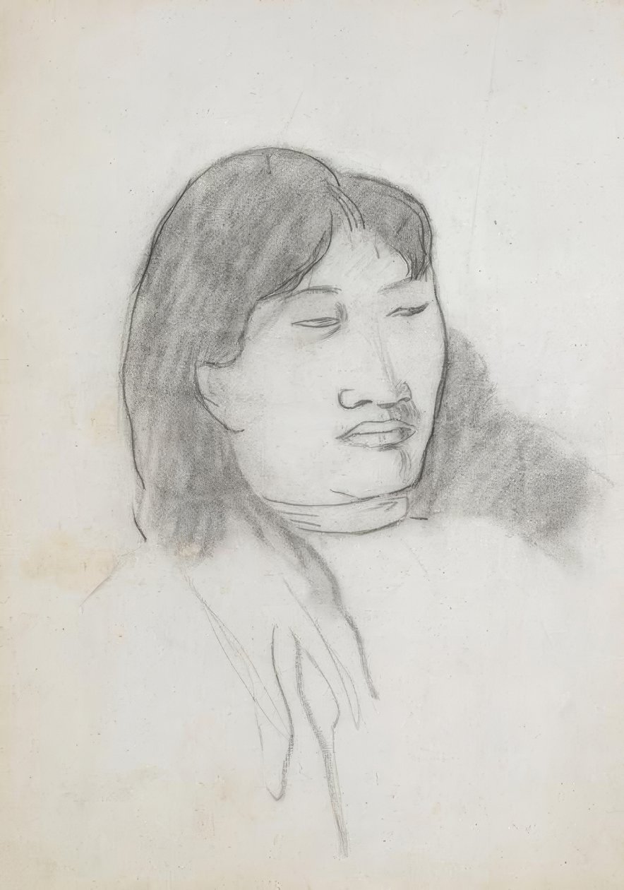 Tanulmány egy fiatal tahitiról alkotó: Paul Gauguin