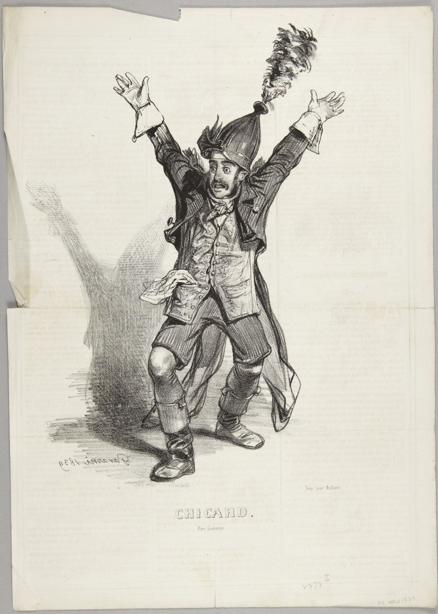 A sorozat 1. része: „Souvenirs Du Bal Chicard” alkotó: Paul Gavarni