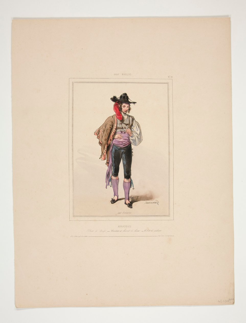 ARAGÓNI. Szövetkabát. alkotó: Paul Gavarni