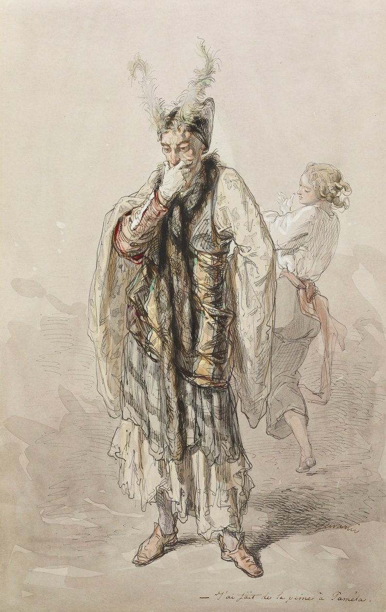 Színészek alkotó: Paul Gavarni