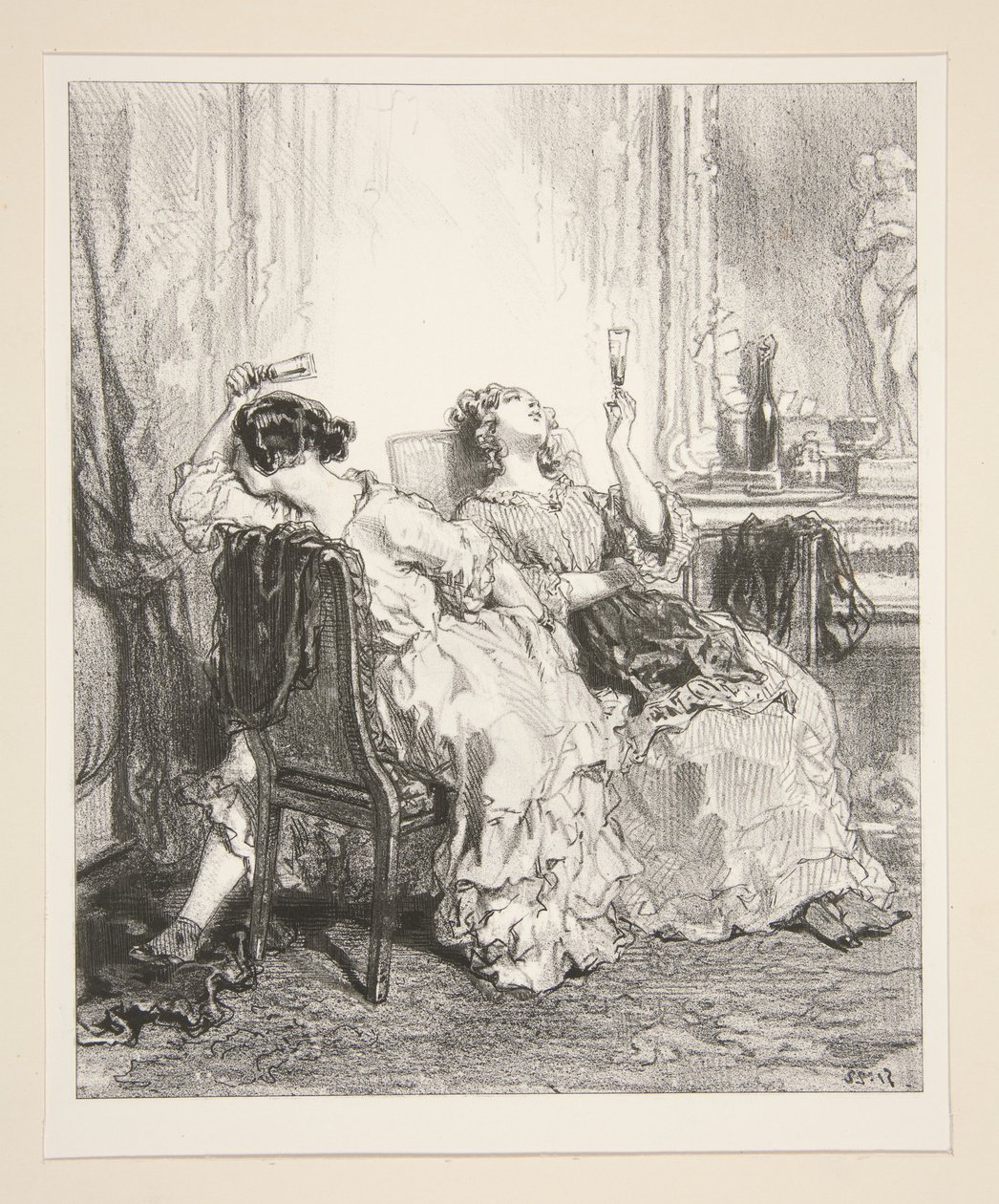 Ah! Madame Adolphe! Madame Adolphe... alkotó: Paul Gavarni