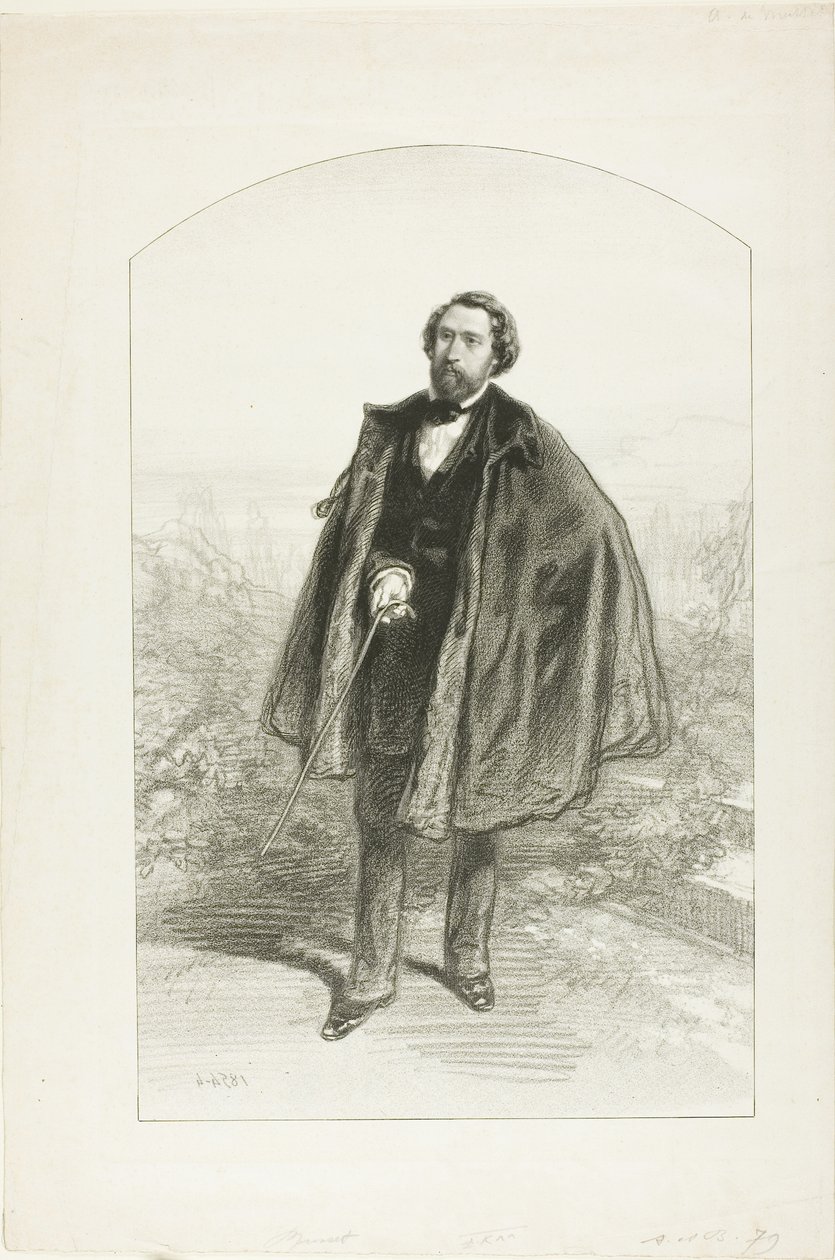 Alfred de Musset alkotó: Paul Gavarni