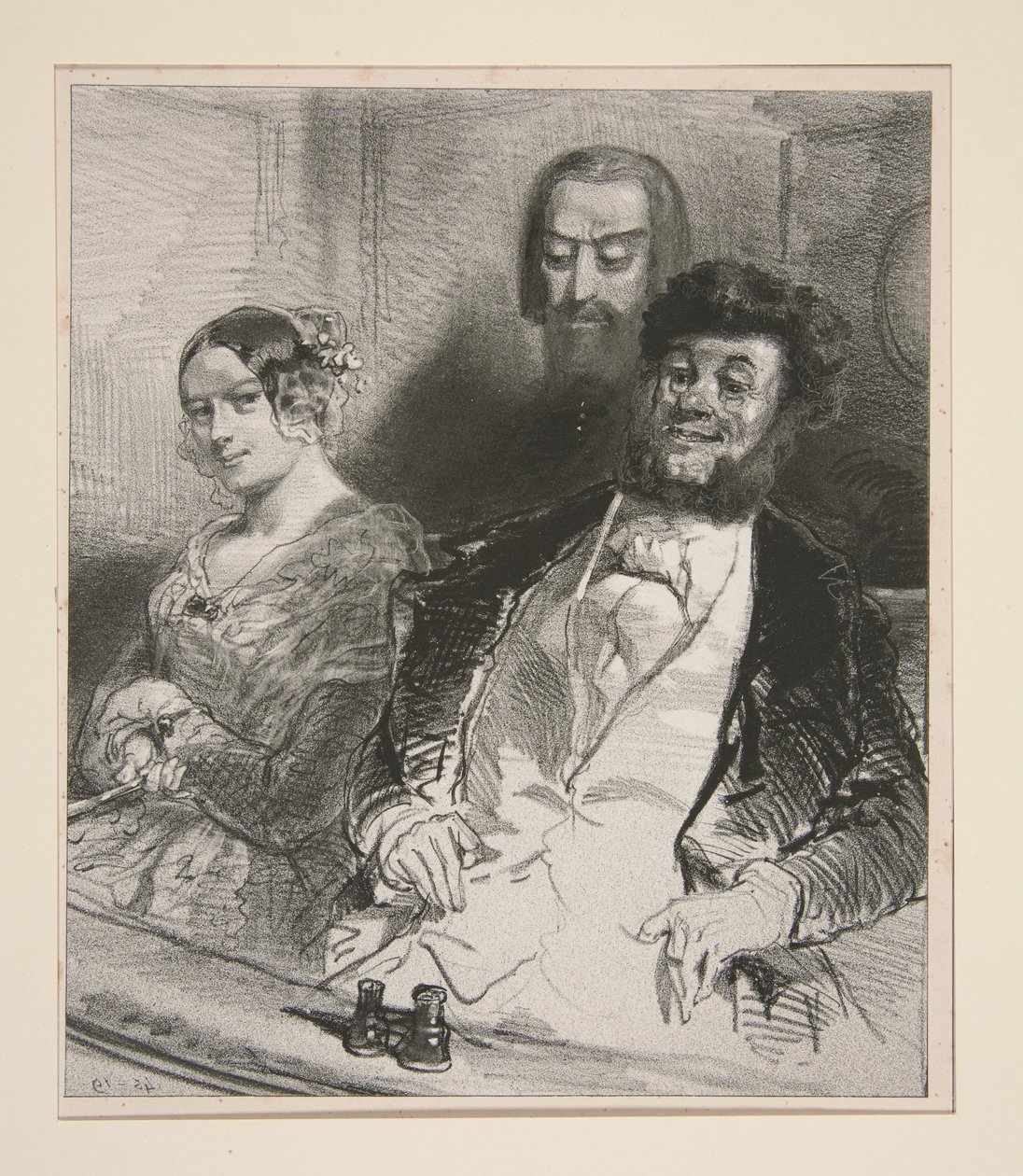 A Théâtre-Français-ban... alkotó: Paul Gavarni
