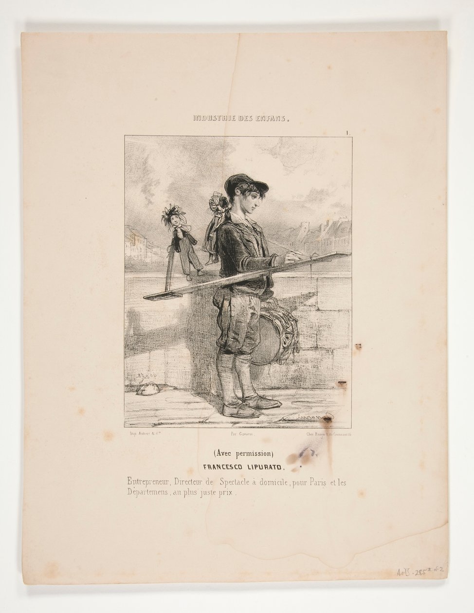 Engedéllyel/ Francesco Lipurato alkotó: Paul Gavarni
