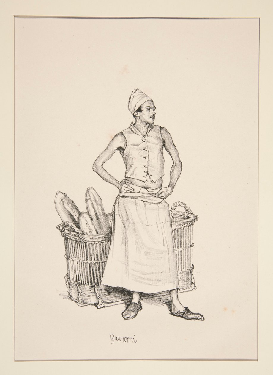 BOULANGER. Pék. alkotó: Paul Gavarni
