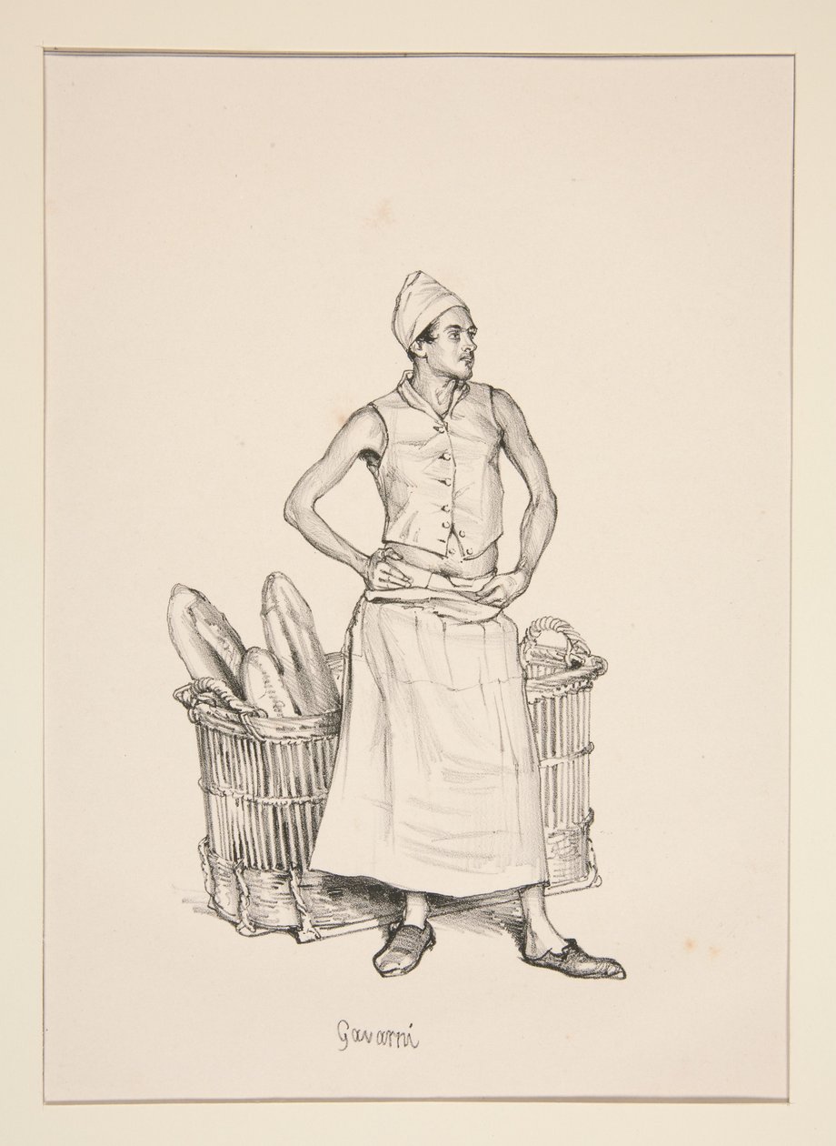 BOULANGER. Pék. alkotó: Paul Gavarni