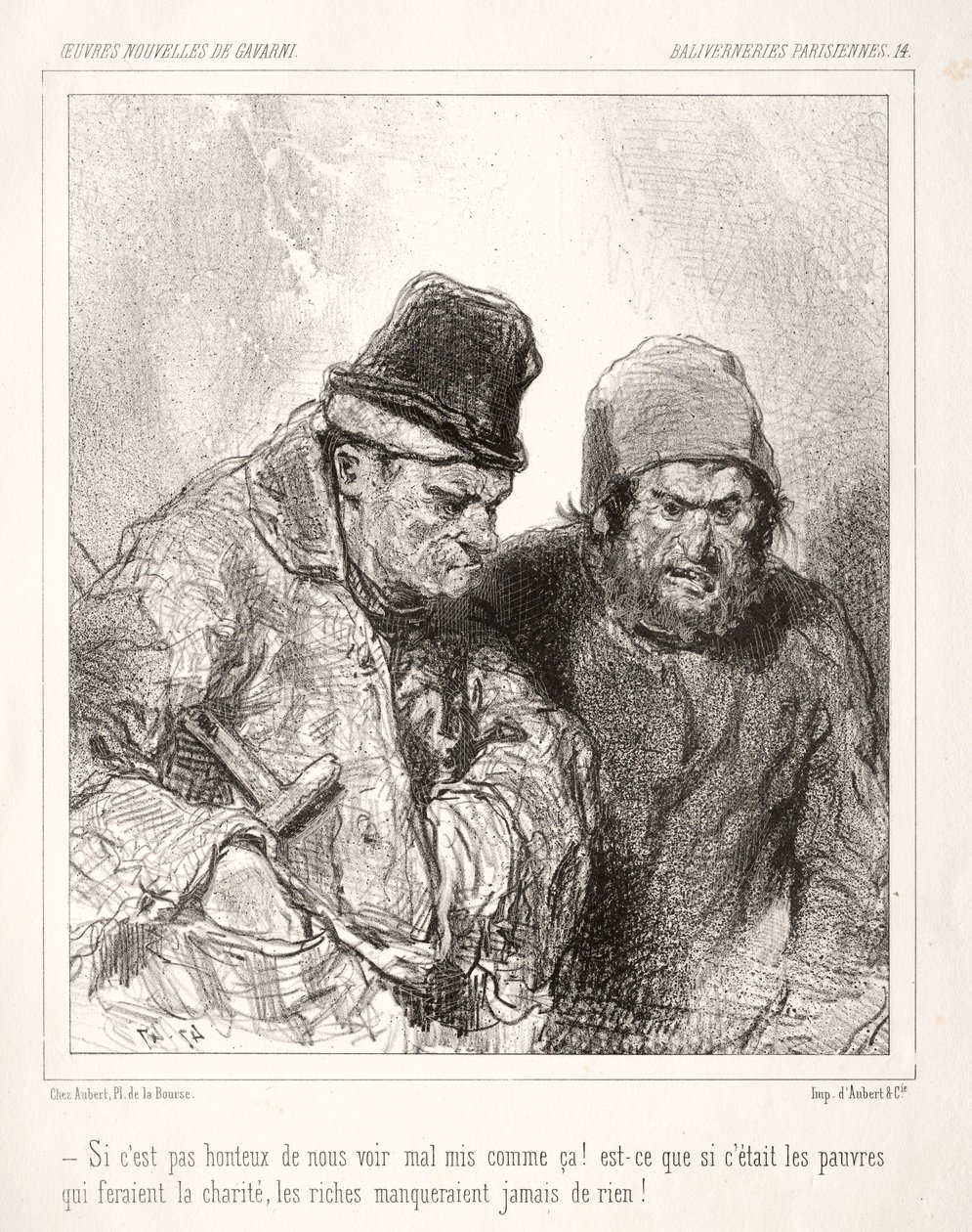 Párizsi hülyeség. alkotó: Paul Gavarni