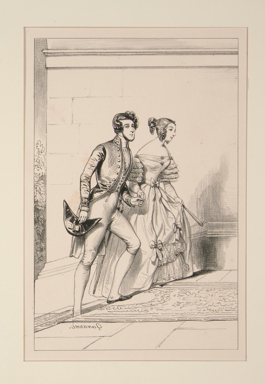 udvari jelmez 1837 alkotó: Paul Gavarni