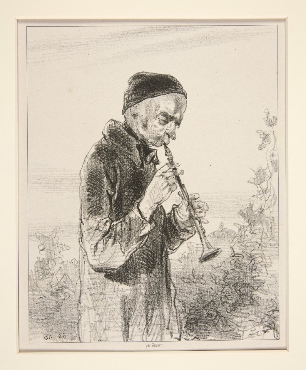 Klarinét. alkotó: Paul Gavarni