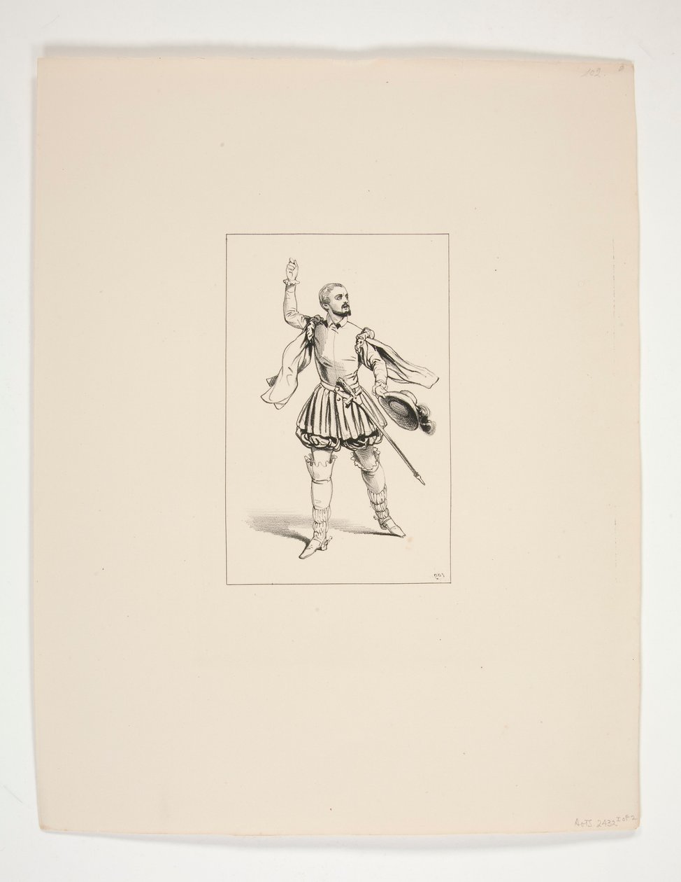 Marcel jelmeze, Levasseur alakítja. alkotó: Paul Gavarni