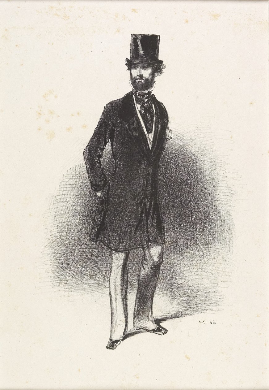 Téli öltöny, Humann, 1846 alkotó: Paul Gavarni