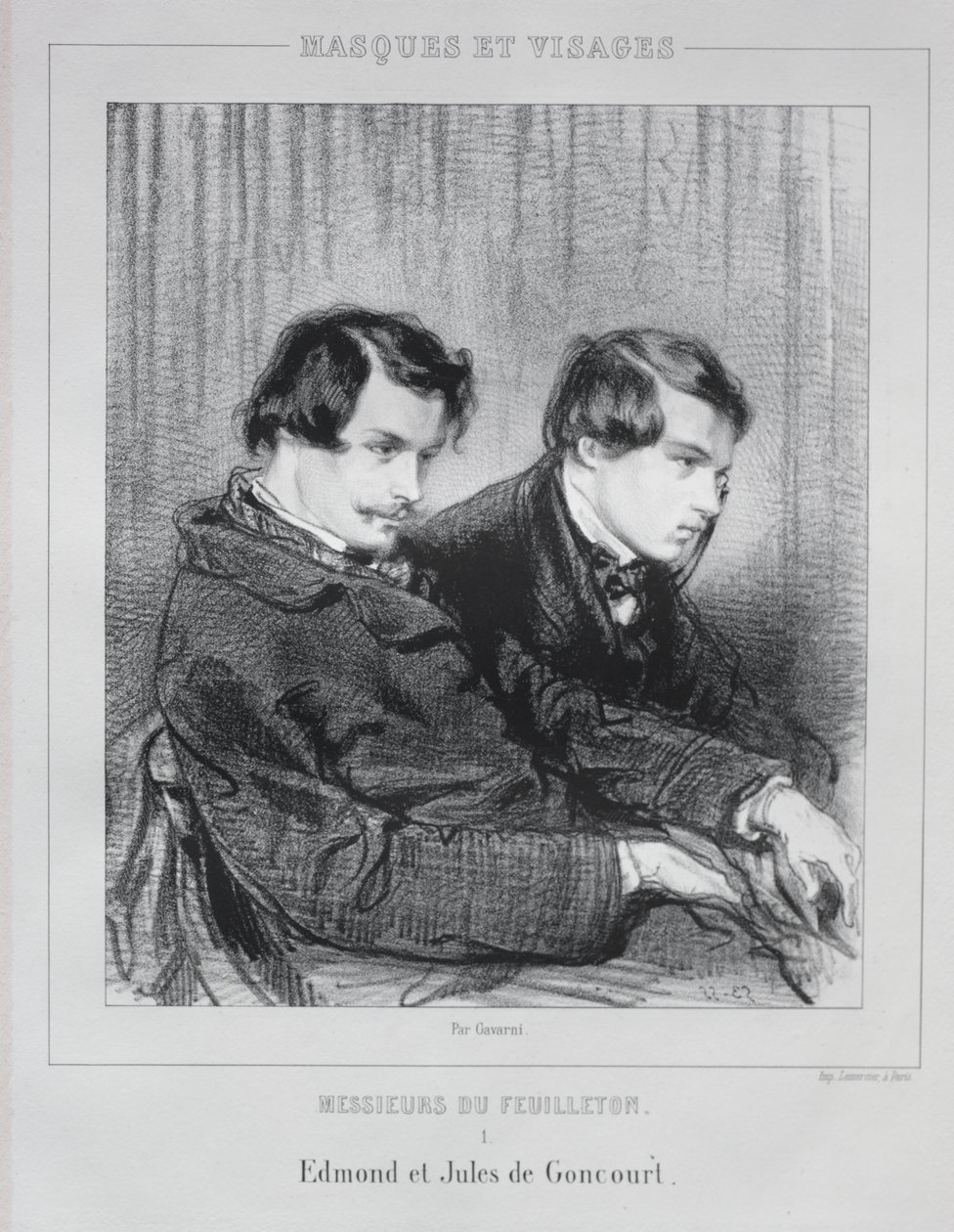 Edmond és Jules de Goncourt alkotó: Paul Gavarni