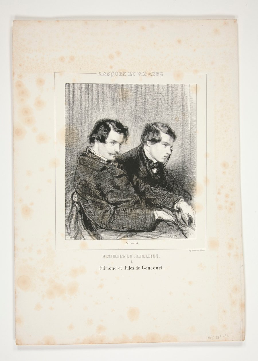Edmond és Jules de Goncourt alkotó: Paul Gavarni