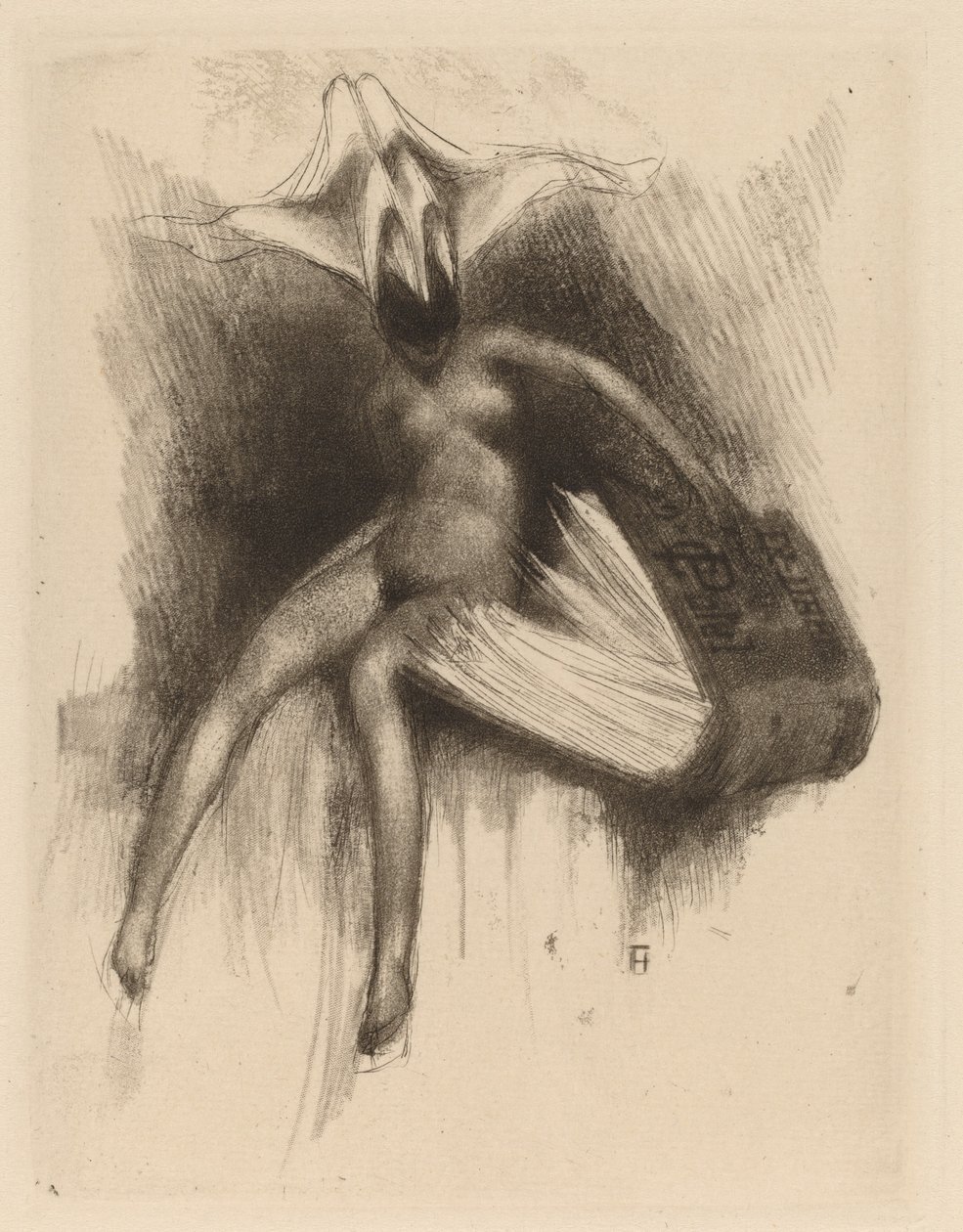 Ex Libris C. Patel alkotó: Paul Gavarni