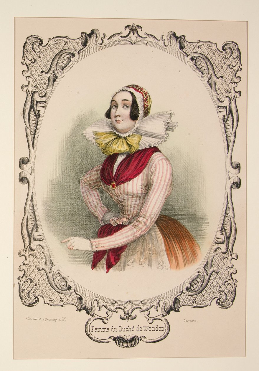 Nő a Wendeni Hercegségből alkotó: Paul Gavarni
