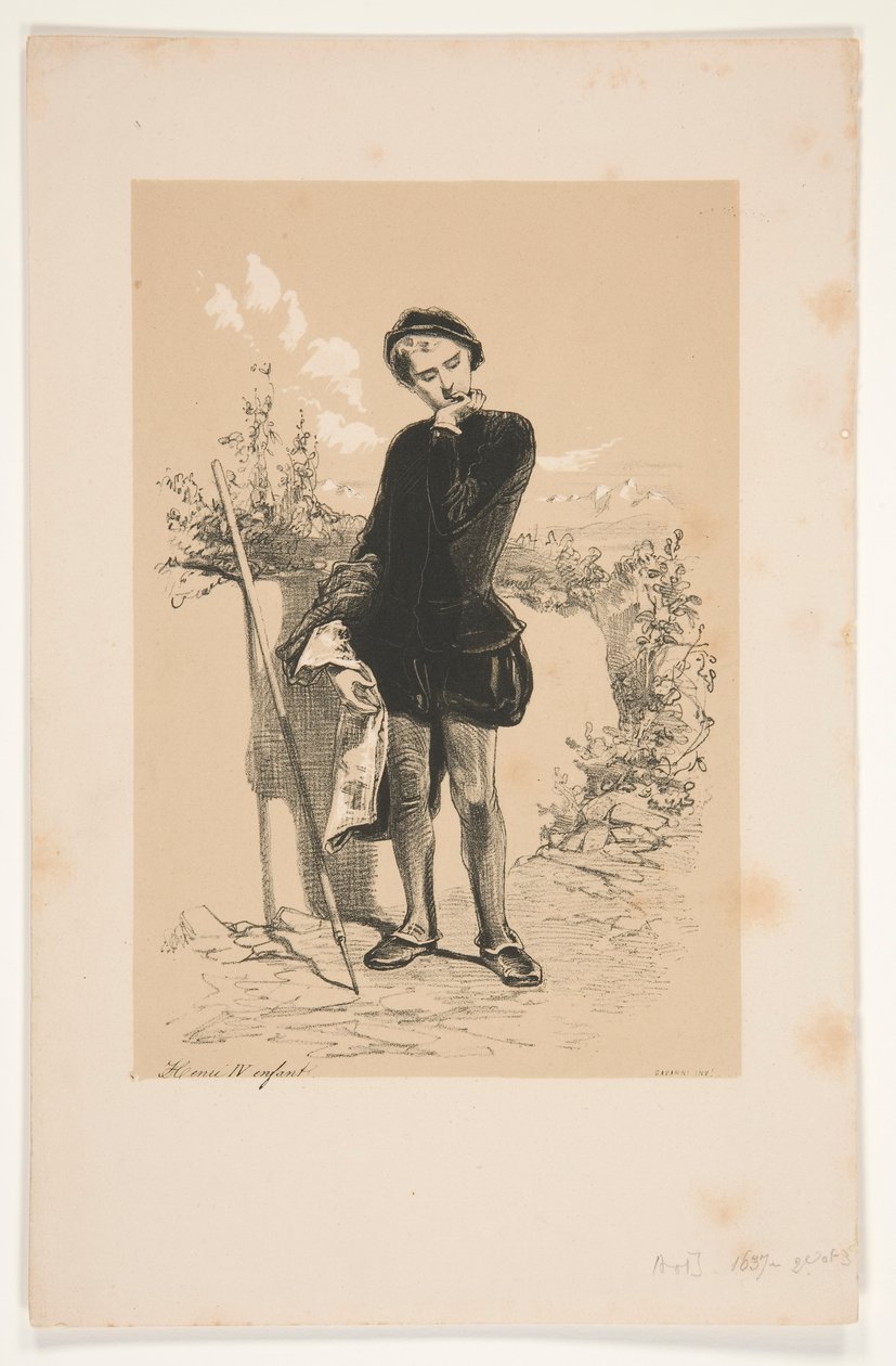 IV. HENRY GYERMEK. alkotó: Paul Gavarni