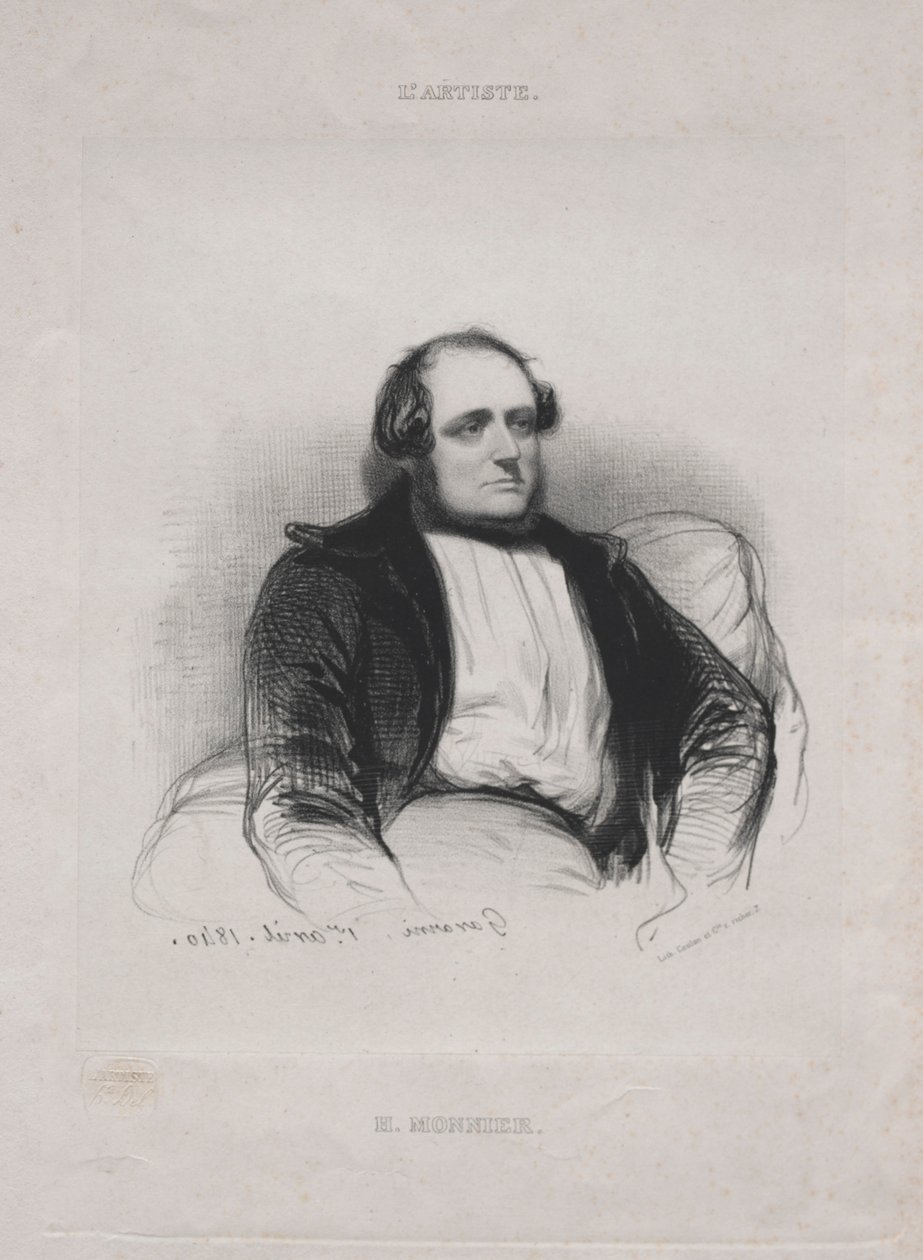 Henri Bonaventure Monnier, 1840. alkotó: Paul Gavarni