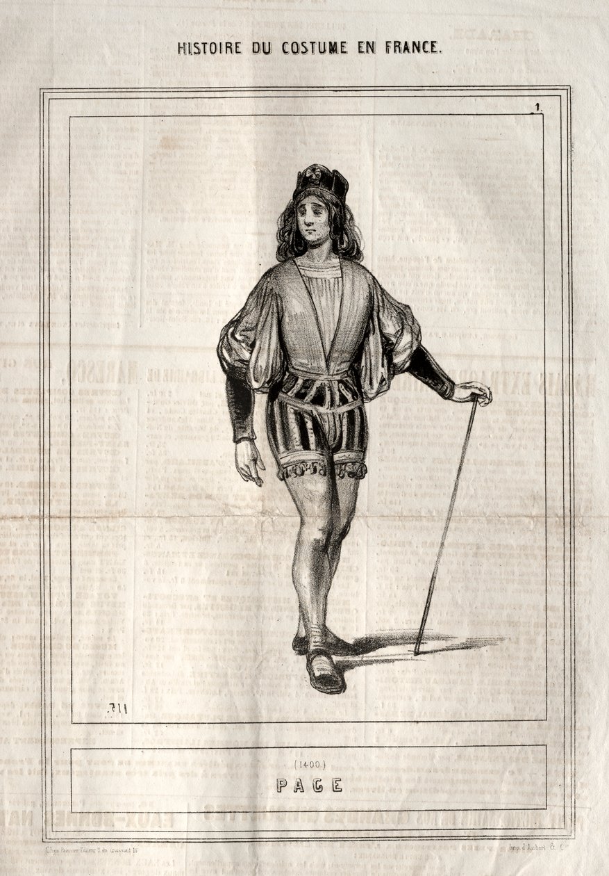 A francia viselet története: oldal alkotó: Paul Gavarni