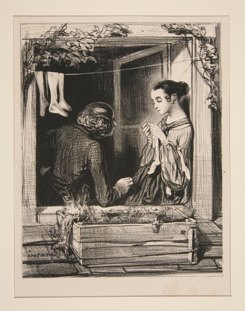 Jogot tanul.... alkotó: Paul Gavarni