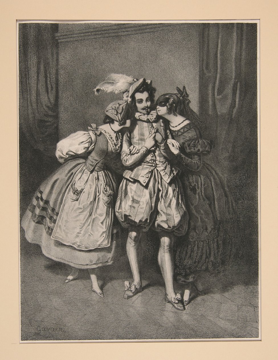 A KÉT MÉRKŐZÉS. alkotó: Paul Gavarni