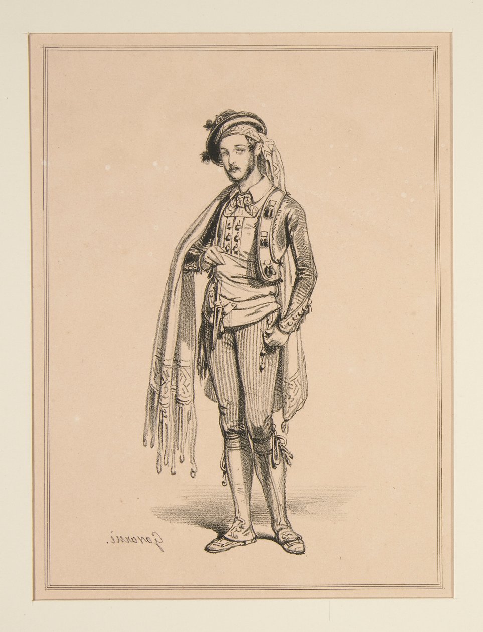 A KÖRÖS. (Öltöny alkotó: Paul Gavarni