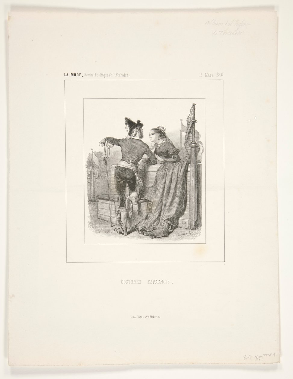 LE TOREADOR. alkotó: Paul Gavarni