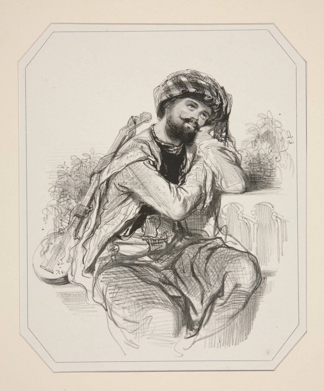 A mór szerenád (sic). alkotó: Paul Gavarni