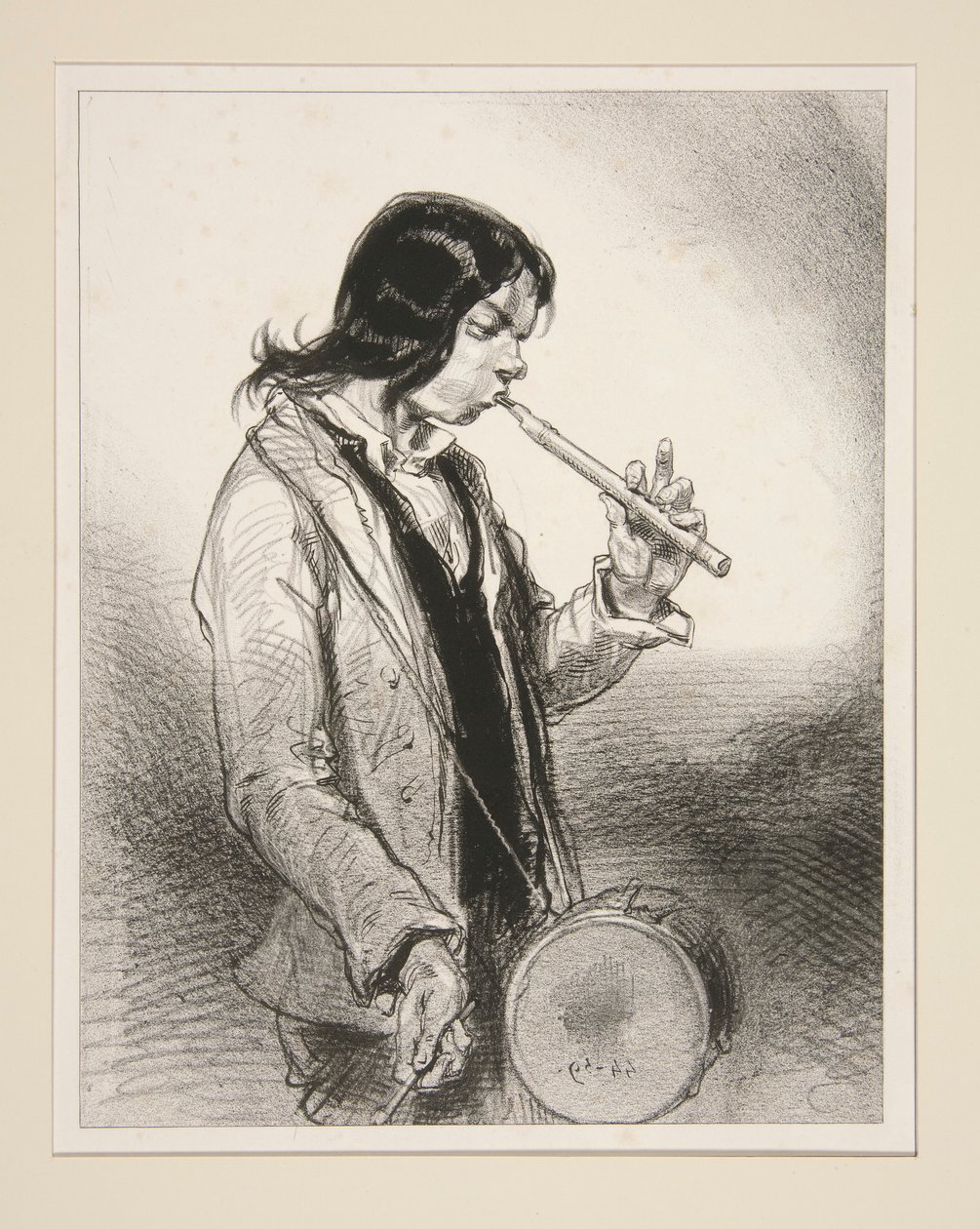 Le Galoubet. alkotó: Paul Gavarni