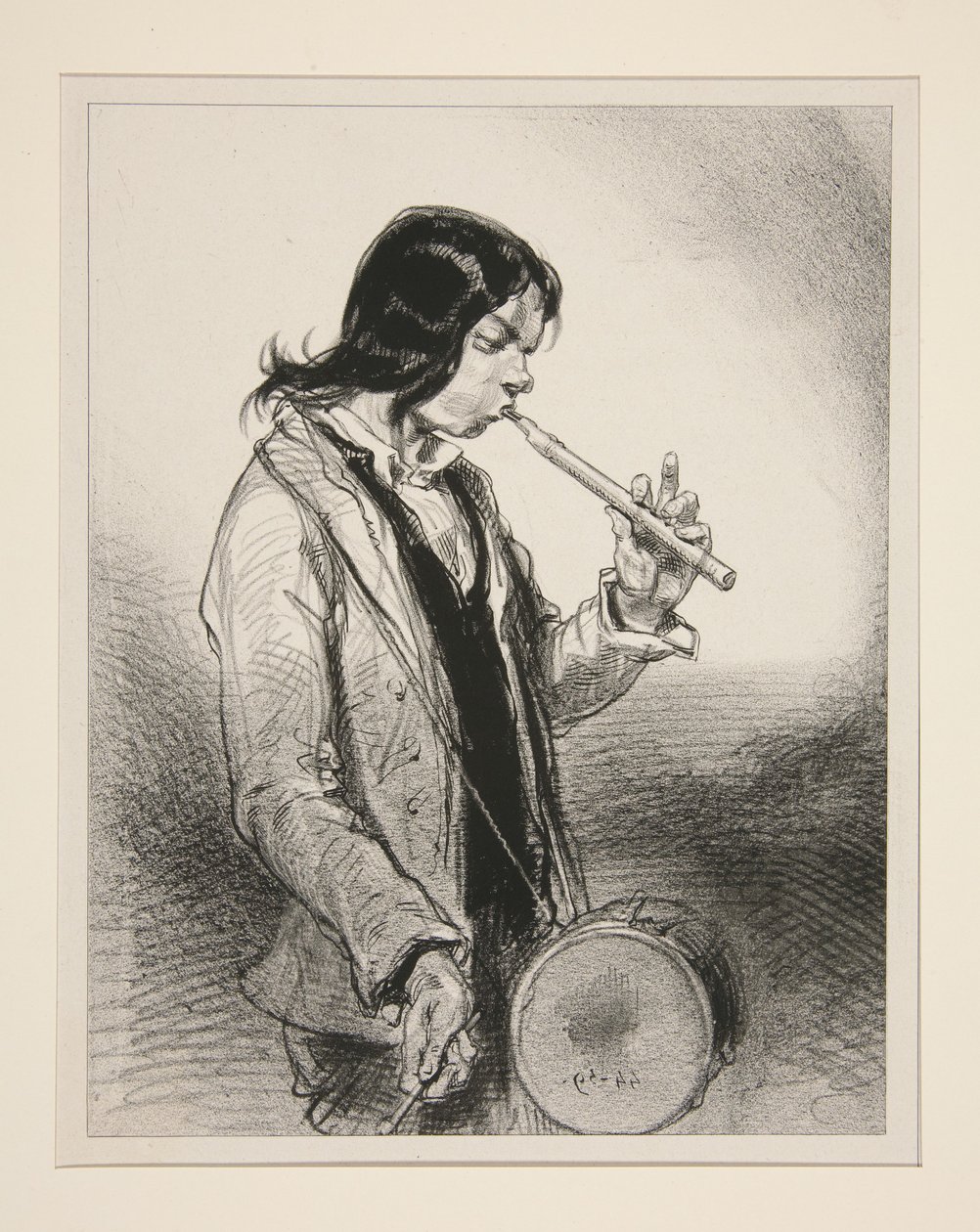 A Trombita. alkotó: Paul Gavarni