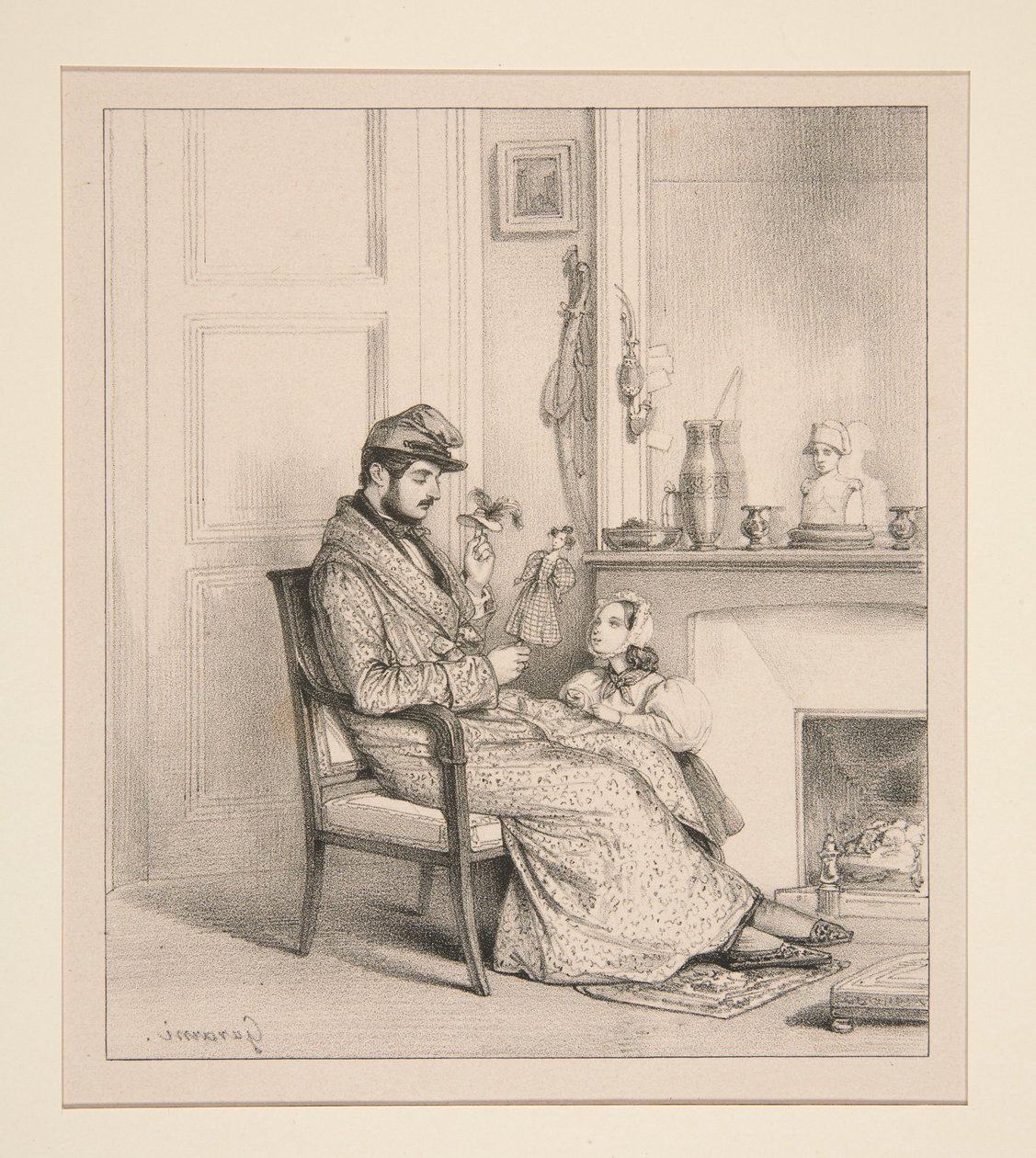 Újév napja alkotó: Paul Gavarni