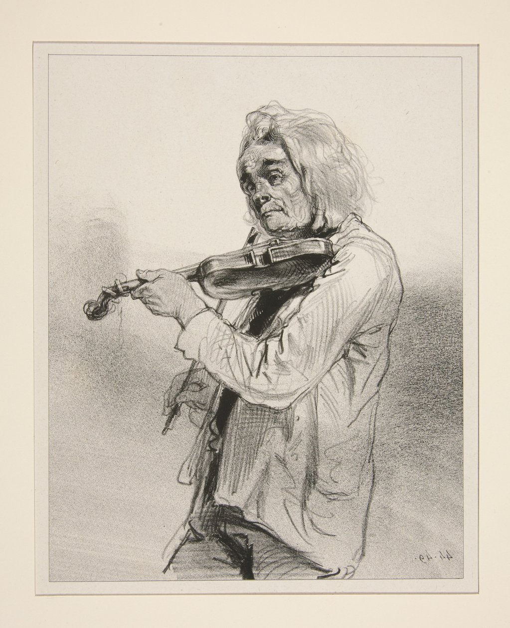 A hegedűs alkotó: Paul Gavarni