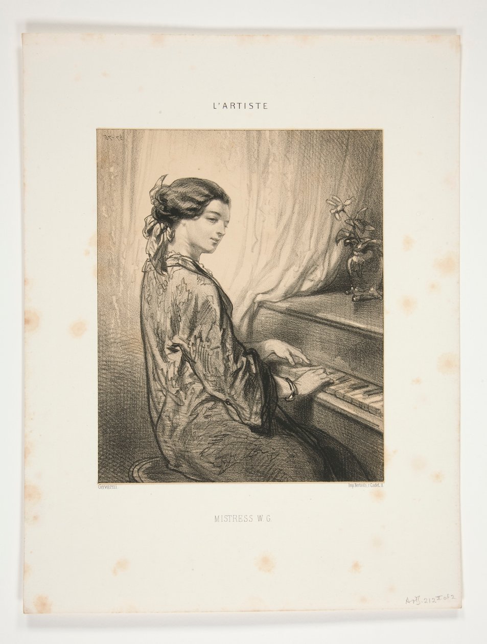 Női művészek/ Mistress W.G alkotó: Paul Gavarni