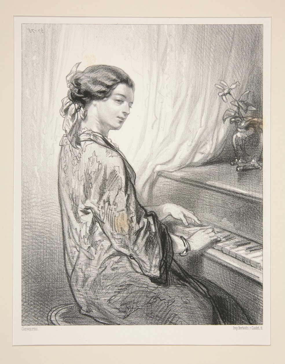 A női művészek / Mistress W.G... alkotó: Paul Gavarni