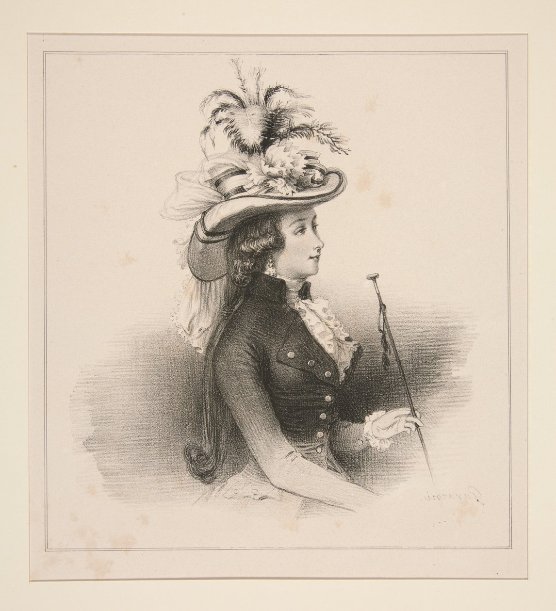 Párizsi divat 1787-ben alkotó: Paul Gavarni